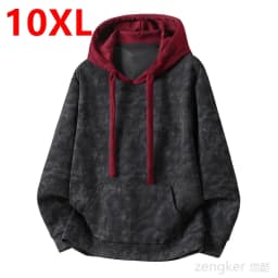 Plus Size Color Block Hoodie Men Women - Patchwork Streetwear, Loose Fit Versatile Spring Fall Casual Top 8XL 9XL 10XL