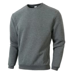 Autumn Men's Crewneck Sweatshirts Soild Color Fall Warm Sweaters Long Sleeve Casual Pullover Shirt Outdoor Lightweight Coats