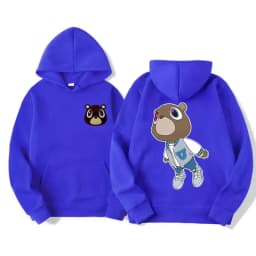 Limited Kanye West Graduation Dropout Bear Hoodie Men's Women Fashion Vintage Clothes Hooded Hip Hop Casual Oversized Sweatshirt