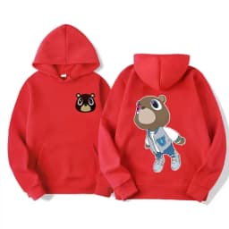 Limited Kanye West Graduation Dropout Bear Hoodie Men's Women Fashion Vintage Clothes Hooded Hip Hop Casual Oversized Sweatshirt
