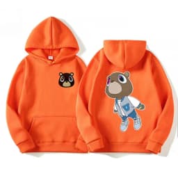 Limited Kanye West Graduation Dropout Bear Hoodie Men's Women Fashion Vintage Clothes Hooded Hip Hop Casual Oversized Sweatshirt