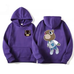 Limited Kanye West Graduation Dropout Bear Hoodie Men's Women Fashion Vintage Clothes Hooded Hip Hop Casual Oversized Sweatshirt