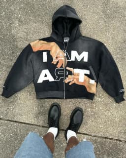 2024 American retro letter printed zipper hoodie hip hop trendy street 2K Harajuku men's punk casual colorful super sweatshirt