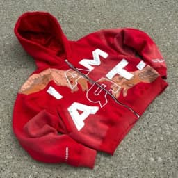 2024 American retro letter printed zipper hoodie hip hop trendy street 2K Harajuku men's punk casual colorful super sweatshirt