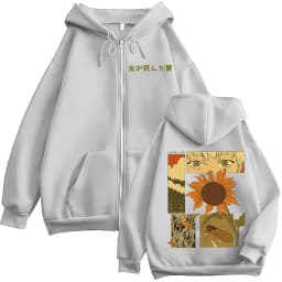 Animation Summer Light Death Yoshiki Light Eyes Zipper Hoodie Men's and Women's Fashion Zipper Hoodie Long Sleeve Hoodie Jacket
