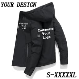 Customized New Fashion Men's Zipper Jacket and Coat Jacket and Outdoor Loading Casual Clothing Street Clothing