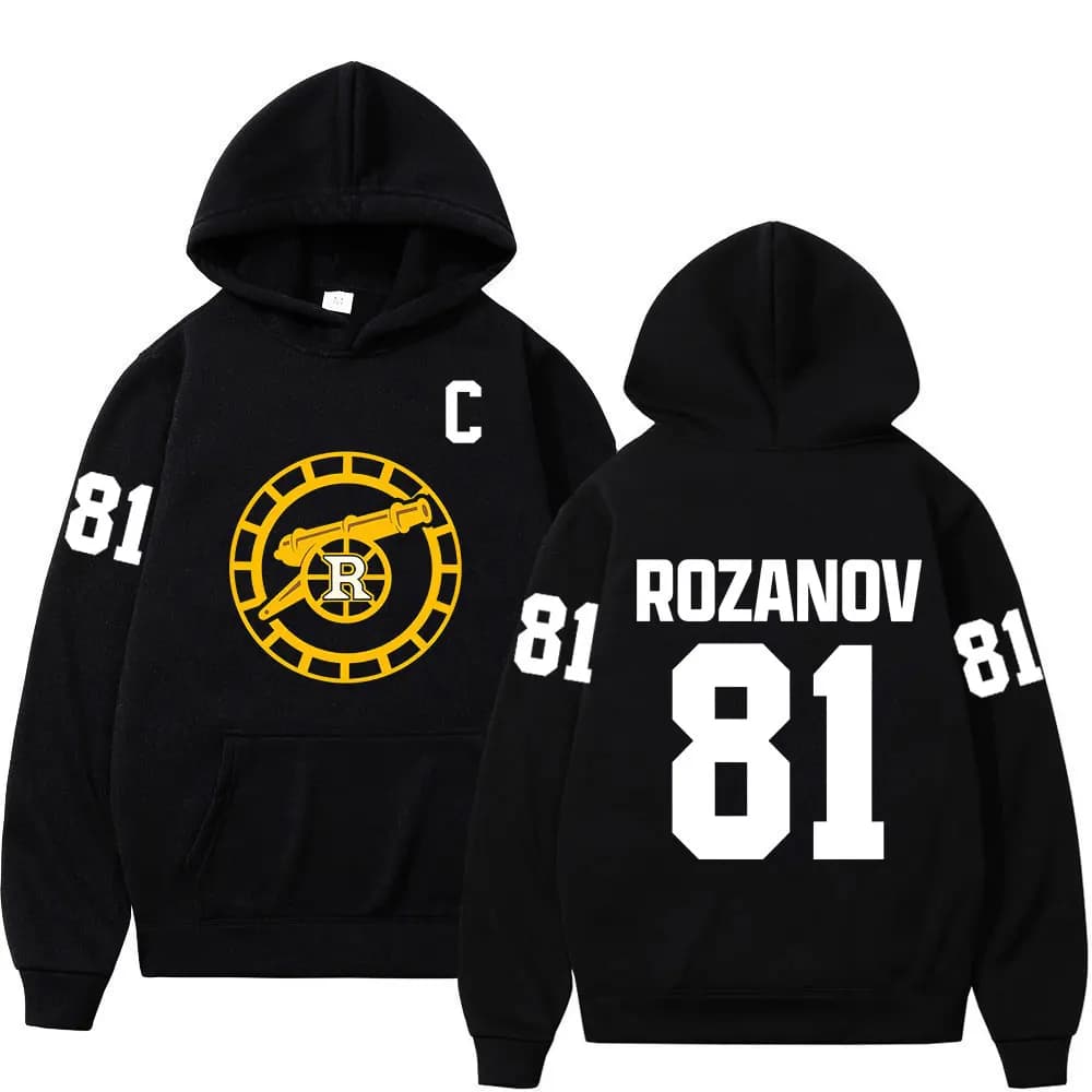 Heated Rivalry Ilya Rozanov 81 Boston Raiders Hoodies Men Women Hip Hop Fashion Sweatshirts Casual Loose Long Sleeves Pullovers