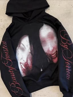 Harajuku Y2k Casual Uncanny Beauty Hoodies Women Grunge Streetwear Sweatshirt Tops Oversized Hoodie Goth Tracksuit Men Clothing