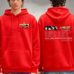 Gorillaz The Mountain Album Art Hoodie Rock Gorillaz Articles Hip-hop Electronic Men Hoodies Merch New in Hoodies & Sweatshirts