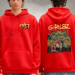 Gorillaz The Mountain Album Art Hoodie Rock Gorillaz Articles Hip-hop Electronic Men Hoodies Merch New in Hoodies & Sweatshirts