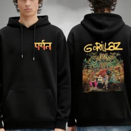 Gorillaz The Mountain Album Art Hoodie Rock Gorillaz Articles Hip-hop Electronic Men Hoodies Merch New in Hoodies & Sweatshirts