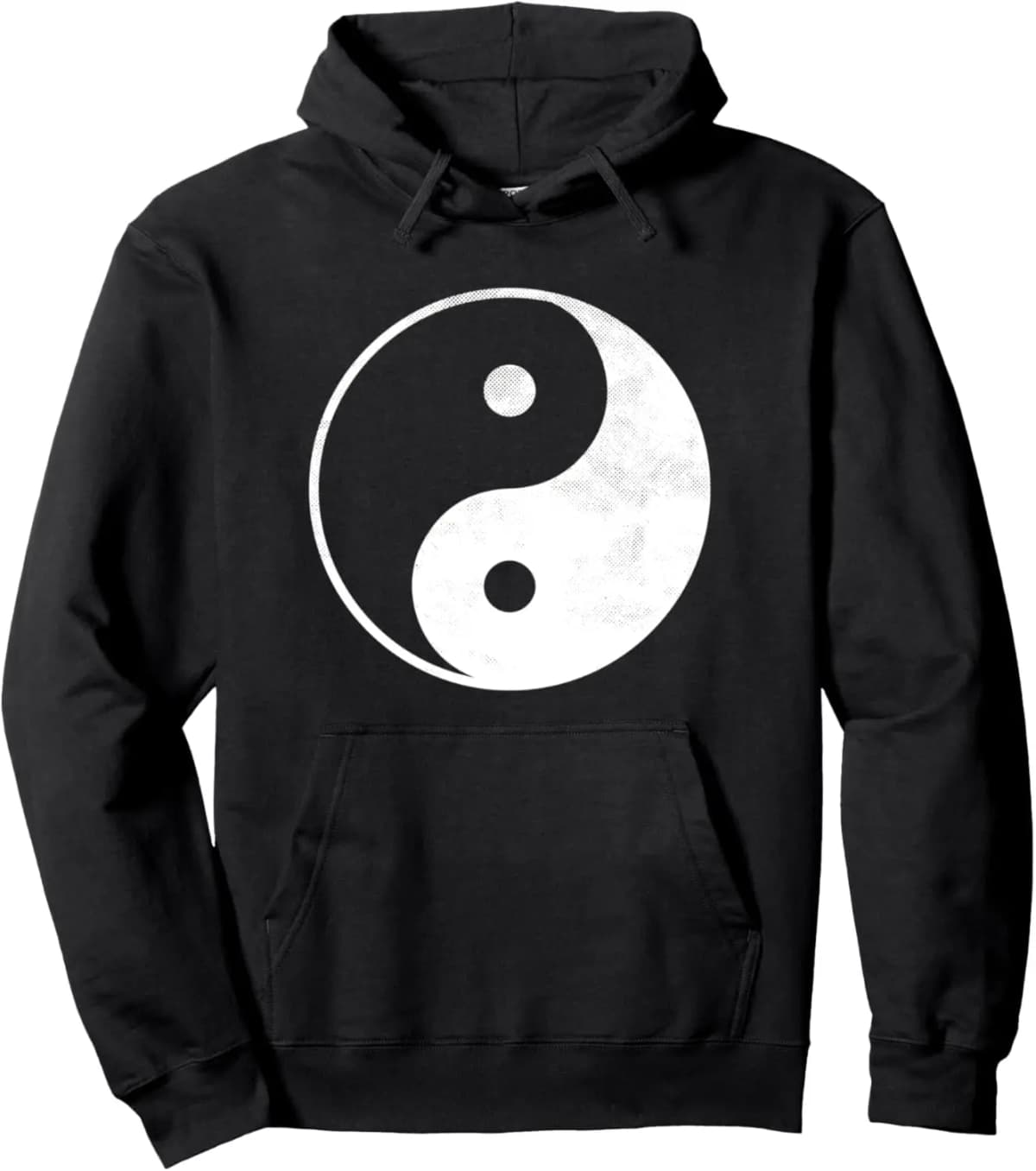 Yin Yang Spiritual Design Meditation Yoga Yinyang Distressed Pullover Hoodie Xwomen Mens Sweatshirt Customizable Hoodie