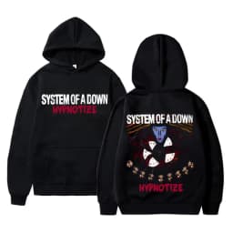 Vintage Rock Band System of A Down Hypnotize Print Hoodie Men Alternative Metal Music Sweatshirt Mens Gothic Harajuku Streetwear