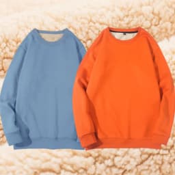 Lamb Velvet Hoodie Men's Thickened Fleece round Neck Casual Versatile Teenage Warm Top Lamb Velvet Jacket Winter Fashion