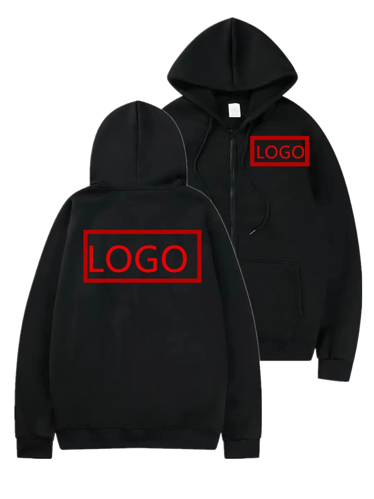 2025 New Fashion Your Own Design Brand Logo/Picture Personalized Custom Anywhere Men Women DIY Zipper cardigan hoodie