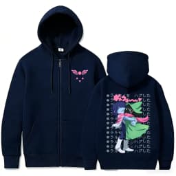 Game Deltarune Ralsei Kris Zipper Hoodie Men Casual Humor Harajuku Zip Up Jacket Unisex Long Sleeve Oversized Zip Up Sweatshirt