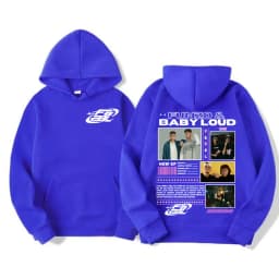 Rapper Funzo & Baby Loud 2025 Tour Hoodies Unisex Fashion Casual Long Sleeve Pullovers Hoodie Men Punk Hip Hop Street Sweatshirt