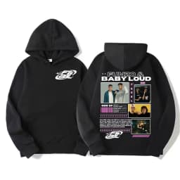 Rapper Funzo & Baby Loud 2025 Tour Hoodies Unisex Fashion Casual Long Sleeve Pullovers Hoodie Men Punk Hip Hop Street Sweatshirt