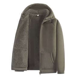 New Autumn Winter Men's Polar Fleece Jackets Casual Hooded Pocket Zipper Coats Cold-Proof Thickened Warm Hoodies Jackets for Men