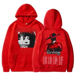 Lady Gaga The Mayhem Ball Tour 2025 Hoodies Trendy Hip Hop Vintage Long Sleeve Men Women Fleece Oversized Tracksuit Streetwear