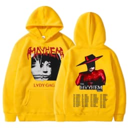 Lady Gaga The Mayhem Ball Tour 2025 Hoodies Trendy Hip Hop Vintage Long Sleeve Men Women Fleece Oversized Tracksuit Streetwear