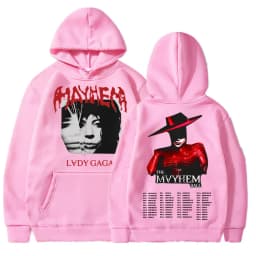 Lady Gaga The Mayhem Ball Tour 2025 Hoodies Trendy Hip Hop Vintage Long Sleeve Men Women Fleece Oversized Tracksuit Streetwear