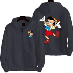 Pinocchio Women Zipper Hoodie Cartoon Anime Spring Autumn Men Sweatshirt 2026 New Fashion Couple Jackets Coats