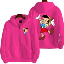 Pinocchio Women Zipper Hoodie Cartoon Anime Spring Autumn Men Sweatshirt 2026 New Fashion Couple Jackets Coats