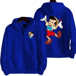 Pinocchio Women Zipper Hoodie Cartoon Anime Spring Autumn Men Sweatshirt 2026 New Fashion Couple Jackets Coats