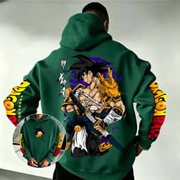 Dragon Ball Son Goku Samurai Dragon Hoodie 2026 New Japanese Anime Fashion Y2K Casual Sportswear Men's Couple Hooded Sweatshirt