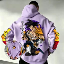 Dragon Ball Son Goku Samurai Dragon Hoodie 2026 New Japanese Anime Fashion Y2K Casual Sportswear Men's Couple Hooded Sweatshirt