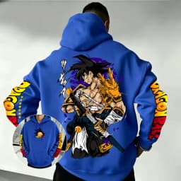 Dragon Ball Son Goku Samurai Dragon Hoodie 2026 New Japanese Anime Fashion Y2K Casual Sportswear Men's Couple Hooded Sweatshirt