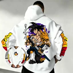 Dragon Ball Son Goku Samurai Dragon Hoodie 2026 New Japanese Anime Fashion Y2K Casual Sportswear Men's Couple Hooded Sweatshirt