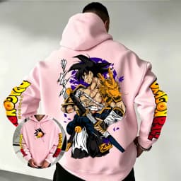 Dragon Ball Son Goku Samurai Dragon Hoodie 2026 New Japanese Anime Fashion Y2K Casual Sportswear Men's Couple Hooded Sweatshirt