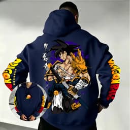 Dragon Ball Son Goku Samurai Dragon Hoodie 2026 New Japanese Anime Fashion Y2K Casual Sportswear Men's Couple Hooded Sweatshirt