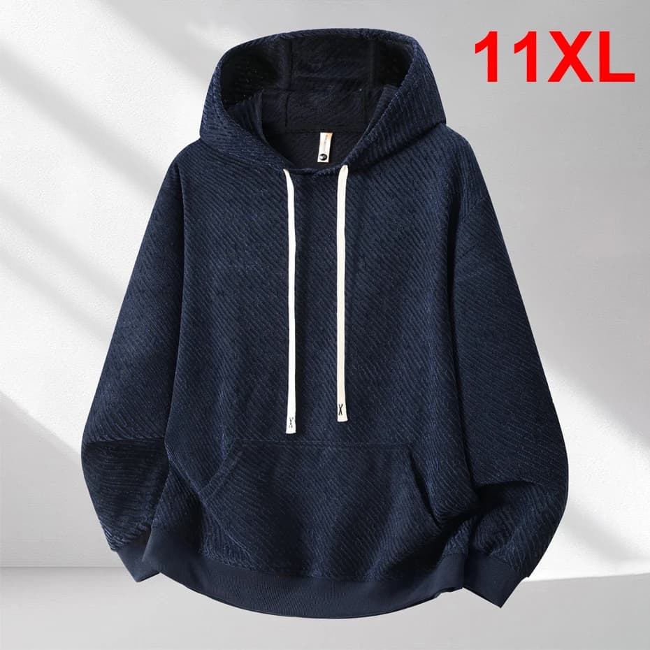 10XL 11XL Plus Size Hoodie Men Spring Autumn Solid Color Hoodies Male Spring Autumn Hooded Pullover Big Size 10XL