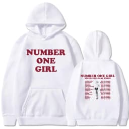Rosé Number One Girl Album Hoodies Kpop Men Women Clothing Aesthetic Long Sleeve Sweatshirts Fleece Oversized Pullovers Y2K