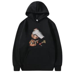 Michael Jackson Face Graphic Hoodie Men Women Classic Vintage Gothic Rock Streetwear Unisex Hip Hop Oversized Pullover Hoodies