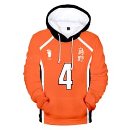 Haikyuu Hoodie 10 Hinata Shoyo/9 Kageyama Tobio Volleyball uniform 3D Karasuno High School Anime Hoodie Casual Kids Sweatshirt