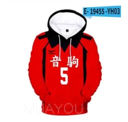 Haikyuu Hoodie 10 Hinata Shoyo/9 Kageyama Tobio Volleyball uniform 3D Karasuno High School Anime Hoodie Casual Kids Sweatshirt