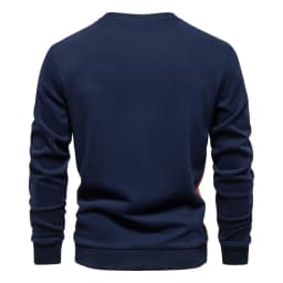 AIOPESON Mens Patckwork Cotton-blend Crew Neck Sweatshirts Fashion Casual Sport Round Neck Pullover Sweatshirt for Men