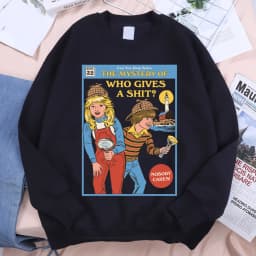 Can You Help Solve The Mystery Of Who Gives A Shit Men Women Hoody Harajuku Streetwear Loose Fleece Pullovers Casual Clothes
