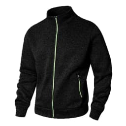 Spring Men's Lapel Sweater Zip Collar Cardigan Men's Casual Sweater Men's Clash of Colours Zip Top Jacket Jacket