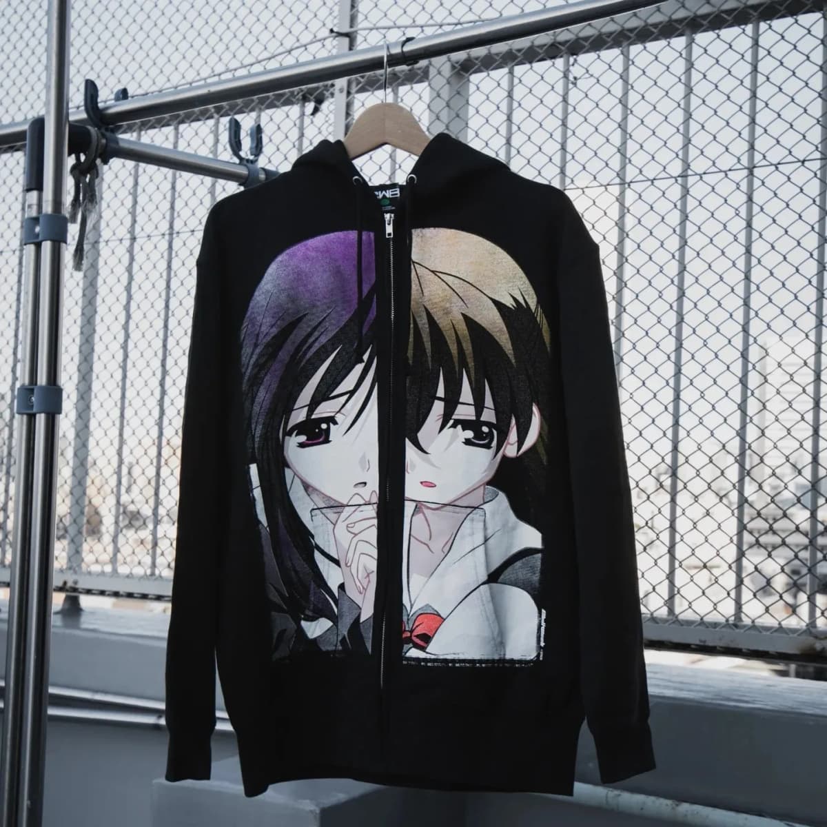 Y2k School Days Hoodies Pullover Streetwear Top Harajuku Oversized Sweatshirt Japanese Anime Zipper Hoodie Women Men Clothes