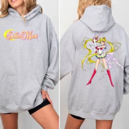 Cute Sailor Moon Hoodie Women Casual Streetwear Harajuku Ladie Streetwear Tops Kawaii Sweet Loose Hoody Unisex Clothing Pullover
