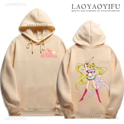 Cute Sailor Moon Hoodie Women Casual Streetwear Harajuku Ladie Streetwear Tops Kawaii Sweet Loose Hoody Unisex Clothing Pullover