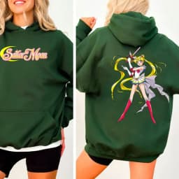 Cute Sailor Moon Hoodie Women Casual Streetwear Harajuku Ladie Streetwear Tops Kawaii Sweet Loose Hoody Unisex Clothing Pullover