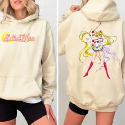 Cute Sailor Moon Hoodie Women Casual Streetwear Harajuku Ladie Streetwear Tops Kawaii Sweet Loose Hoody Unisex Clothing Pullover