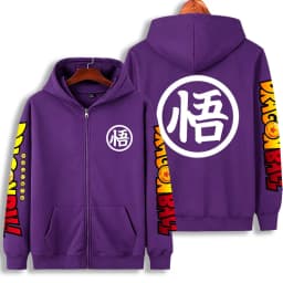 Dragon Ball Goku Logo Zip Up Hoodie Japanese Anime Fashion Y2K Hooded Jacket Streetwear Casual Sweatshirt Men's Couple Coat