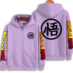 Dragon Ball Goku Logo Zip Up Hoodie Japanese Anime Fashion Y2K Hooded Jacket Streetwear Casual Sweatshirt Men's Couple Coat